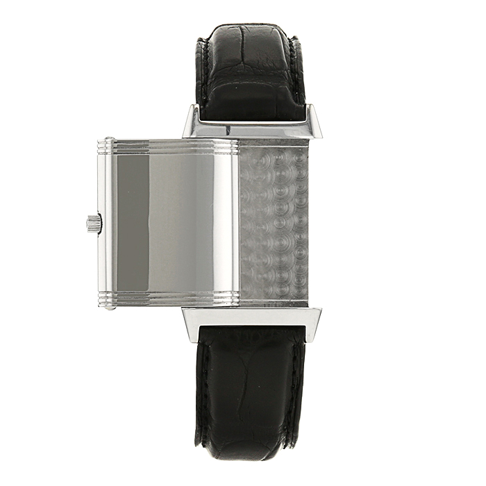 Montre Jaeger Lecoultre Reverso en acier Ref :  250886 Vers  1990 - Detail D2
