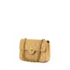 Chanel Mini Timeless shoulder bag in beige quilted leather - 00pp thumbnail