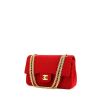 Chanel Timeless handbag in red jersey canvas - 00pp thumbnail