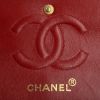 Chanel Timeless handbag in red jersey canvas - Detail D4 thumbnail