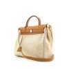 Hermes Herbag handbag in beige canvas and natural leather - 00pp thumbnail