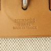 Bolso de mano Hermes Herbag en lona beige y cuero natural - Detail D4 thumbnail