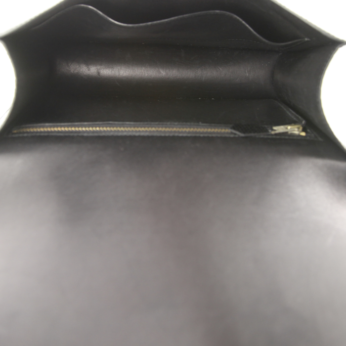 Hermes Constance handbag in black lizzard - Detail D3