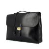 Hermes briefcase in black box leather - 00pp thumbnail