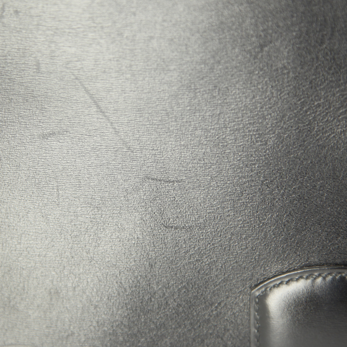 Porta-documentos Hermes en cuero box negro - Detail D4