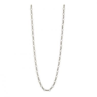 Collana lunga Hermes Noeud Marin in argento