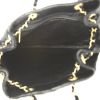 Bolso Cabás Chanel Petit Shopping en piel de potro negra y cuero negro - Detail D3 thumbnail
