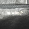 Chanel Petit Shopping shopping bag in black foal and black leather - Detail D4 thumbnail