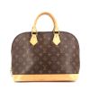 Louis Vuitton Alma medium model handbag in monogram canvas and natural leather - 360 thumbnail