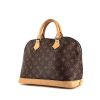 Louis Vuitton Alma medium model handbag in brown monogram canvas and natural leather - 00pp thumbnail