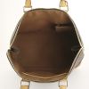 Bolso de mano Louis Vuitton Alma modelo pequeño en lona Monogram marrón y cuero natural - Detail D2 thumbnail