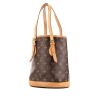 Shopping bag Louis Vuitton petit Bucket in tela monogram e pelle naturale - 00pp thumbnail