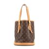Louis Vuitton petit Bucket shopping bag in monogram canvas and natural leather - 360 thumbnail