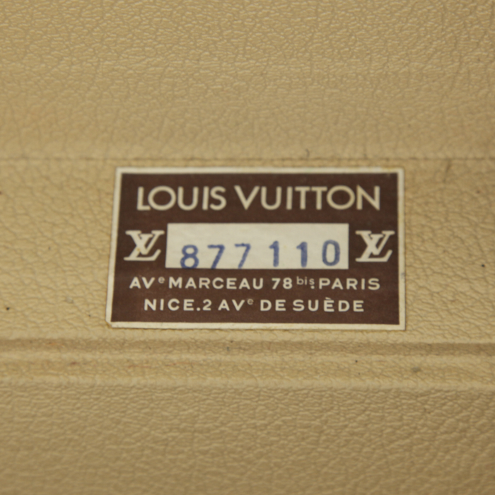Valigia Louis Vuitton Alzer 70 in tela monogram e pelle naturale - Detail D3