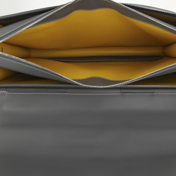 Porte-documents Goyard en cuir gris - Detail D3