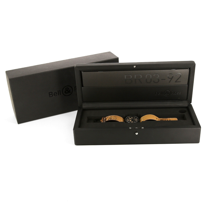 Reloj Bell & Ross de acero noir Ref :  BR03-92 Circa  2010 - Detail D2