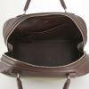 Hermes V handbag in khaki canvas and brown Swift leather - Detail D2 thumbnail