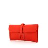 Hermes Jige pouch in red Swift leather - 00pp thumbnail