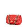 Chanel 2.55 handbag in red patent quilted leather - 00pp thumbnail