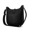 Hermes Evelyne shoulder bag in black togo leather - 00pp thumbnail