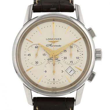 Montre Longines Flagship en acier Ref :  L.4.796.4 Vers  2010