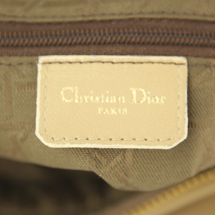 Borsa Dior modello grande in pelle trapuntata beige - Detail D3