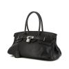 Hermes Birkin Shoulder handbag in black leather taurillon clémence and black box leather - 00pp thumbnail