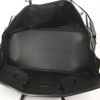 Hermes Birkin Shoulder handbag in black leather taurillon clémence and black box leather - Detail D2 thumbnail