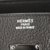 Hermes Birkin Shoulder handbag in black leather taurillon clémence and black box leather - Detail D3 thumbnail