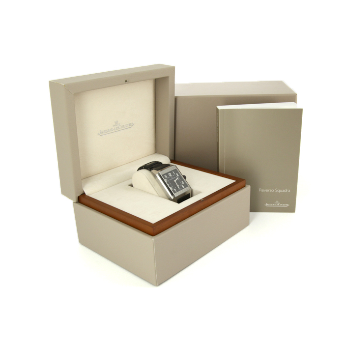 Jaeger Lecoultre Reverso Squadra Hometime watch in stainless steel Ref:  230877 Circa  2010 - Detail D3