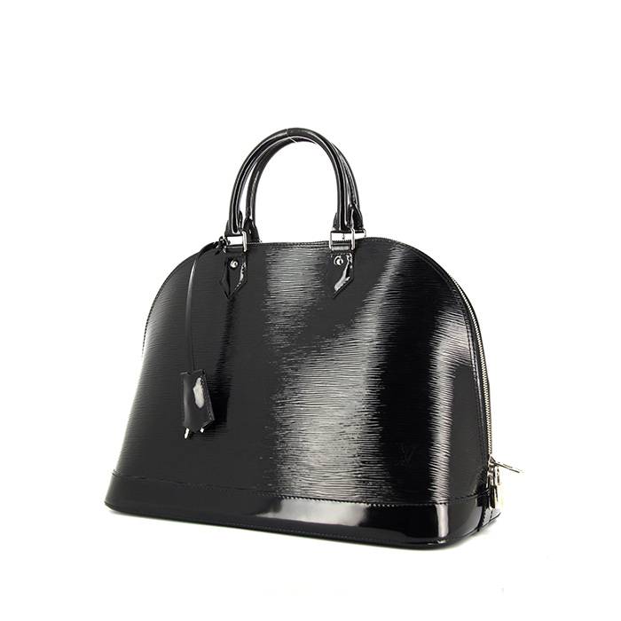 Louis Vuitton Black Patent Calfskin Cannes Bag Black Hardware (Very Good)