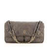 Chanel shoulder bag in taupe quilted leather - 360 thumbnail