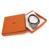 Hermes Touareg necklace in silver and leather - Detail D2 thumbnail