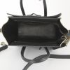 Celine Luggage Nano shoulder bag in blue, black and beige grained leather - Detail D3 thumbnail