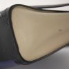 Celine Luggage Nano shoulder bag in blue, black and beige grained leather - Detail D5 thumbnail