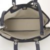 Dior Diorissimo large model handbag in white canvas and blue leather - Detail D3 thumbnail