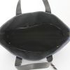 Shopping bag Chanel Portobello in tela intrecciata blu e nera e pelle nera - Detail D3 thumbnail