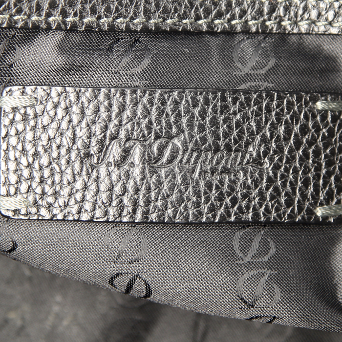 Borsa da viaggio Dupont in pelle nera - Detail D4