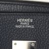 Hermes Birkin 35 cm handbag in blue leather taurillon clémence - Detail D3 thumbnail