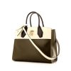 Louis Vuitton City Steamer medium model handbag in beige and khaki leather - 00pp thumbnail