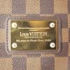 Louis Vuitton Eva pouch in ebene damier canvas and brown leather - Detail D4 thumbnail