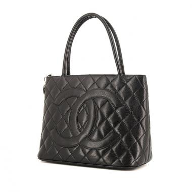 Borsa Chanel Medaillon - Bag in pelle trapuntata nera