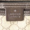 Borsa Gucci Speedy in tela monogram cerata e pelle verniciata marrone scuro - Detail D3 thumbnail
