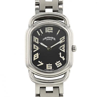 Hermes Rallye watch in stainless steel Ref:  RA1.220 Circa  2000