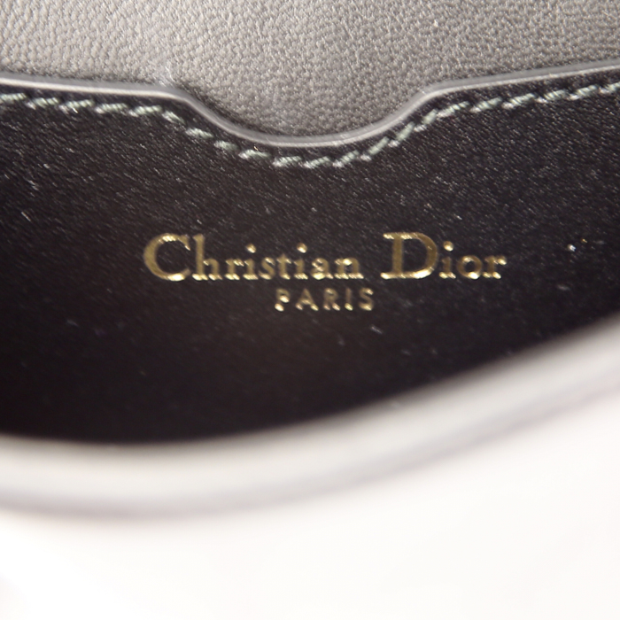 Pochette Dior Abeille en cuir noir - Detail D3