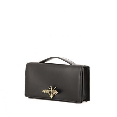 Pochette Dior in pelle nera