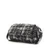 Sac à main Chanel Grand Shopping en tweed noir et blanc - 00pp thumbnail