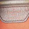 Shopping bag Louis Vuitton Bucket modello piccolo in tela a scacchi ebana e pelle marrone - Detail D3 thumbnail