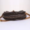 Louis Vuitton Saumur large model shoulder bag in brown monogram canvas and natural leather - Detail D4 thumbnail