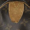 Bolso de mano Louis Vuitton Speedy en lona Monogram marrón y cuero natural - Detail D4 thumbnail